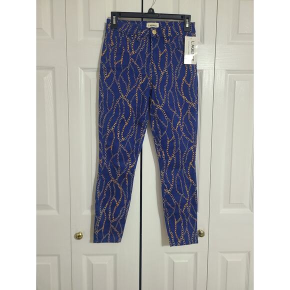 L'agence size 25 Margot royal chain high rise cropped jeans new with tags - Picture 1 of 10